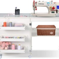 LIPO Mesa de coser plegable multifuncional para máquina de coser